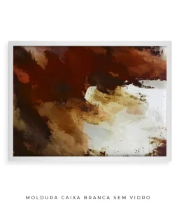 Quadro Decorativo Coleção Abstraite n06 – Marrom e Branco - Imagem 23