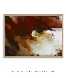 Quadro Decorativo Coleção Abstraite n06 – Marrom e Branco - Imagem 21