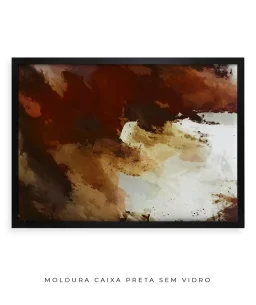 Quadro Decorativo Coleção Abstraite n06 – Marrom e Branco - Imagem 17