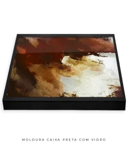 Quadro Decorativo Coleção Abstraite n06 – Marrom e Branco - Imagem 16