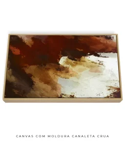 Quadro Decorativo Coleção Abstraite n06 – Marrom e Branco - Imagem 13
