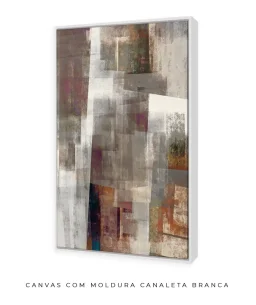 Quadro Decorativo Coleção Métropole n03 – Areia e Cinza - Imagem 14
