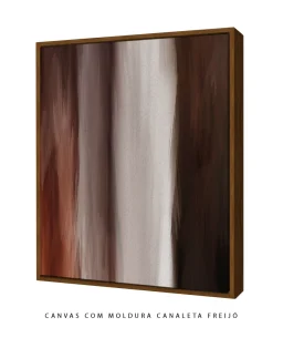 Quadro Decorativo Coleção Abstraite Terre n04 – Marrom e Branco - Imagem 12