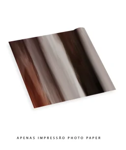 Quadro Decorativo Coleção Abstraite Terre n04 – Marrom e Branco - Imagem 25