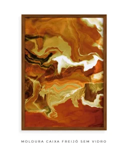 Quadro Decorativo Coleção Fluide Orange n01 – Laranja e Branco - Imagem 19