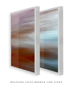 Conjunto 2 Quadros Decorativos Coleção Désert n10 n11  – Vermelho e Azul - Imagem 24