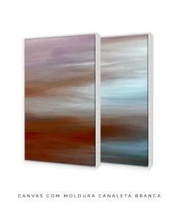 Conjunto 2 Quadros Decorativos Coleção Désert n10 n11  – Vermelho e Azul - Imagem 16