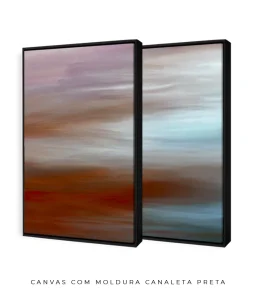 Conjunto 2 Quadros Decorativos Coleção Désert n10 n11  – Vermelho e Azul - Imagem 13