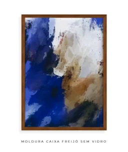 Quadro Decorativo Coleção Abstraite n07 – Azul e Branco - Imagem 19