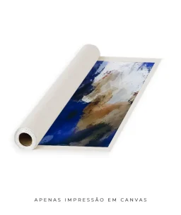Quadro Decorativo Coleção Abstraite n07 – Azul e Branco - Imagem 24