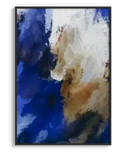Quadro Decorativo Coleção Abstraite n07 – Azul e Branco - Imagem 2
